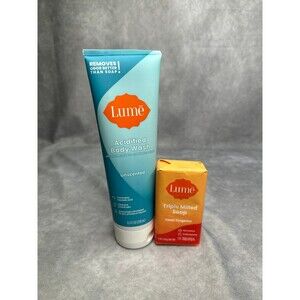 Lume body wash unscented Lume bar soap clean tangerine both new